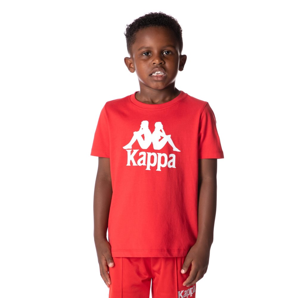 Kappa Authentic Estessi T Shirts Red | 90574-OWGK