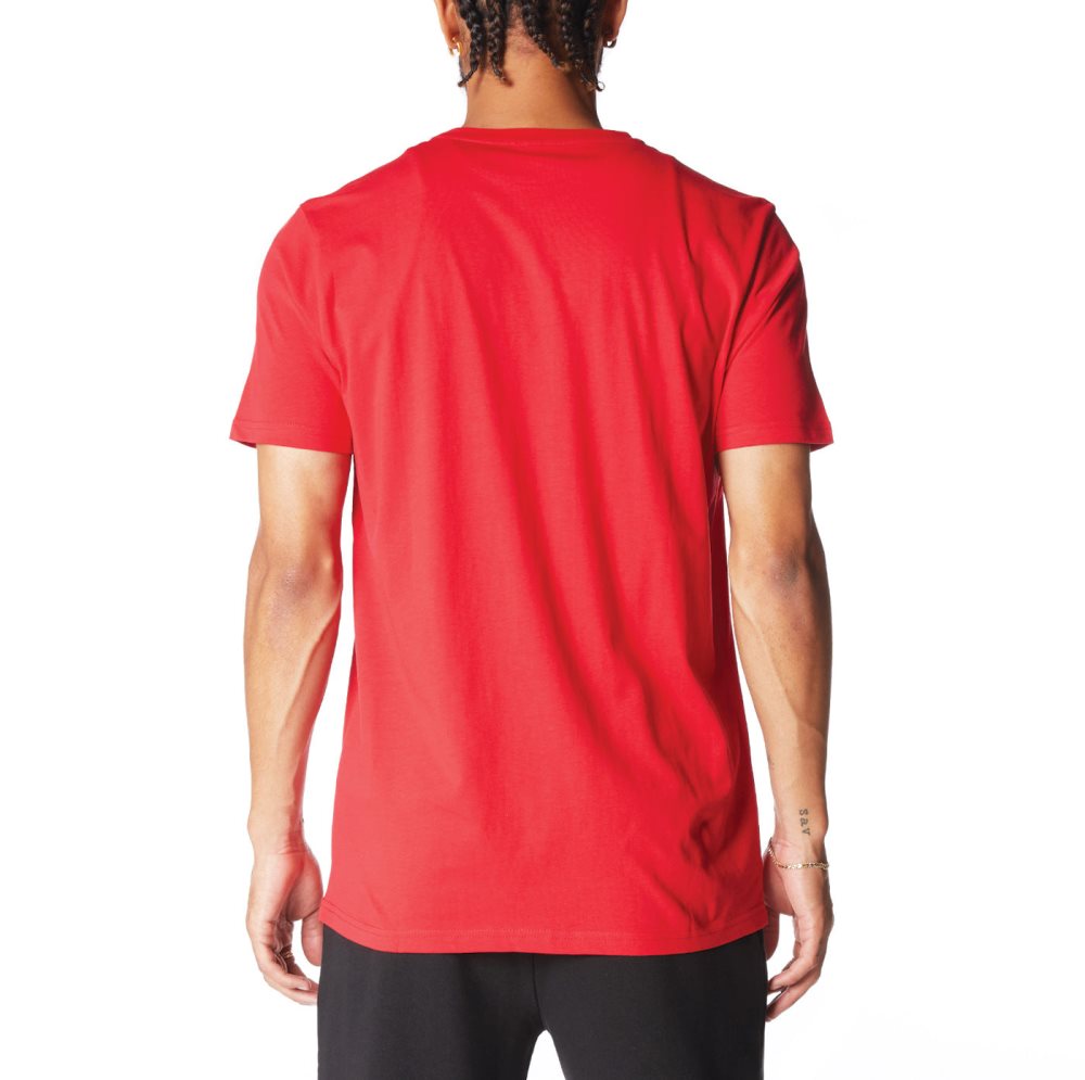 Kappa Authentic Estessi T Shirts Red White | 81275-TGJO