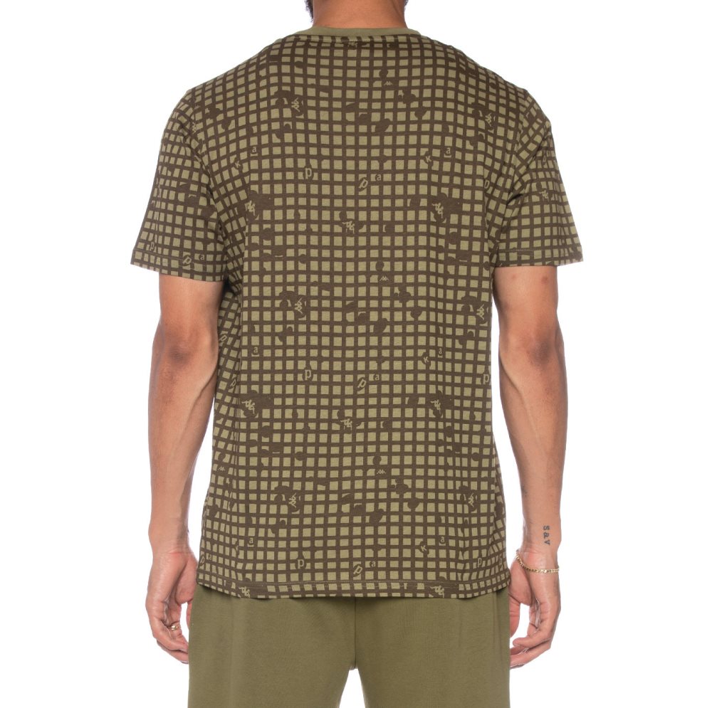 Kappa Authentic Kareem T Shirts Olive | 72145-RTAP