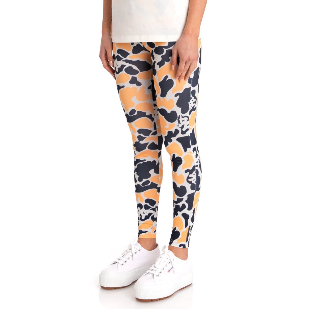 Kappa Authentic Palissa Leggings Black Light Orange | 31562-IYGJ