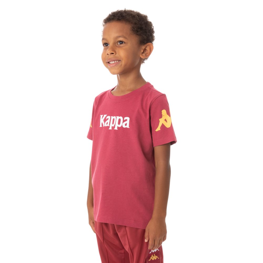 Kappa Authentic Paroo T Shirts Burgundy | 73816-KRJP