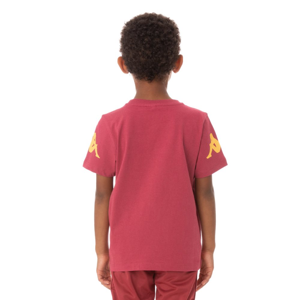 Kappa Authentic Paroo T Shirts Burgundy | 73816-KRJP