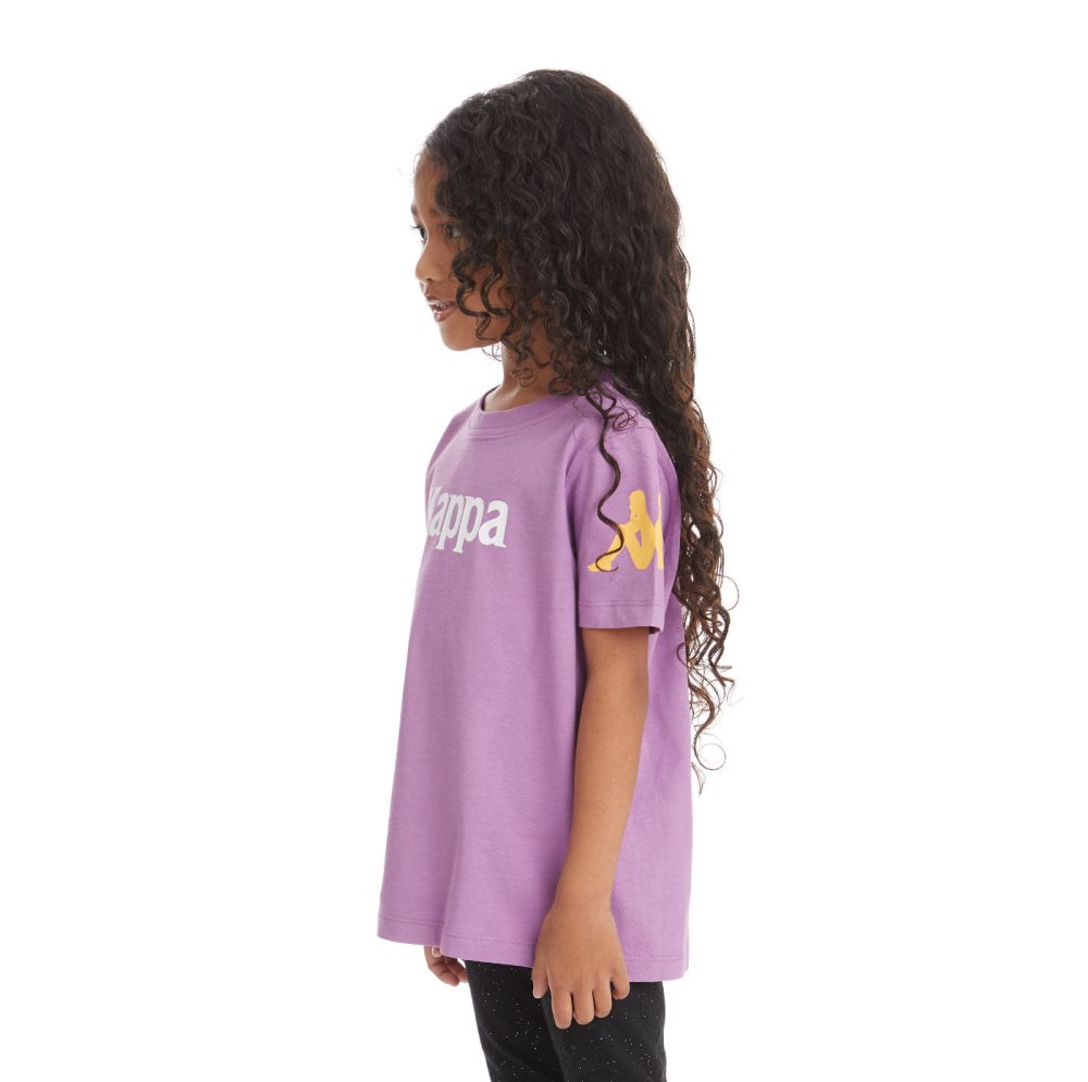 Kappa Authentic Paroo T Shirts Purple Lavender | 28976-UVSZ