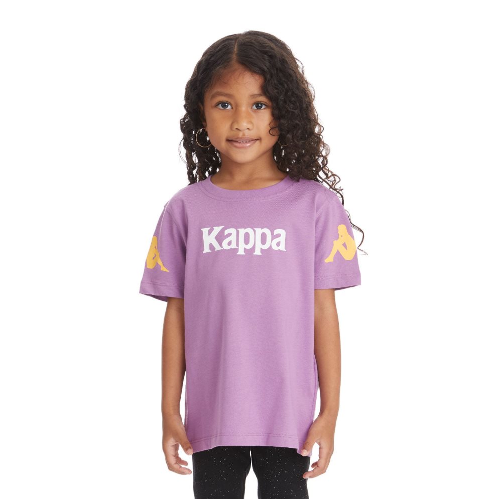 Kappa Authentic Paroo T Shirts Purple Lavender | 28976-UVSZ