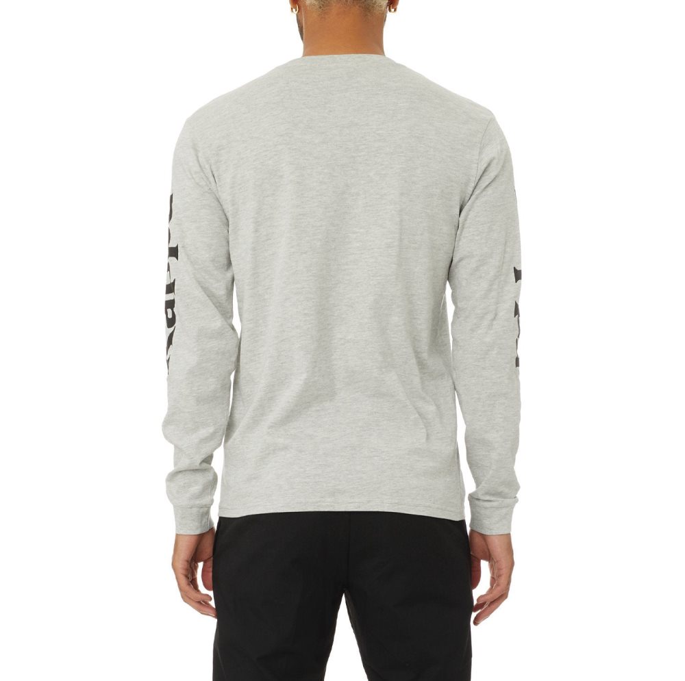 Kappa Authentic Ruiz 2 Long Sleeve T Shirts Grey Black | 57961-YUEV