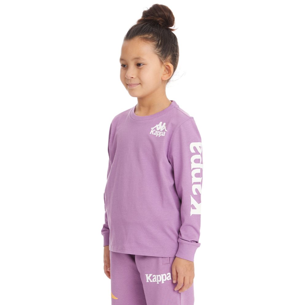 Kappa Authentic Ruiz 2 T Shirts Purple Lavender | 10536-KZJT