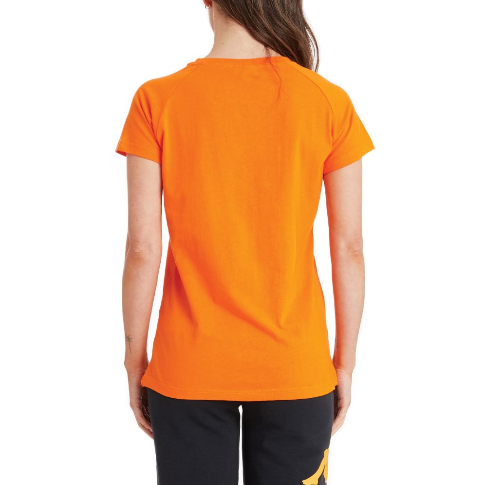 Kappa Authentic Shaira T Shirts Orange | 45180-PNBK