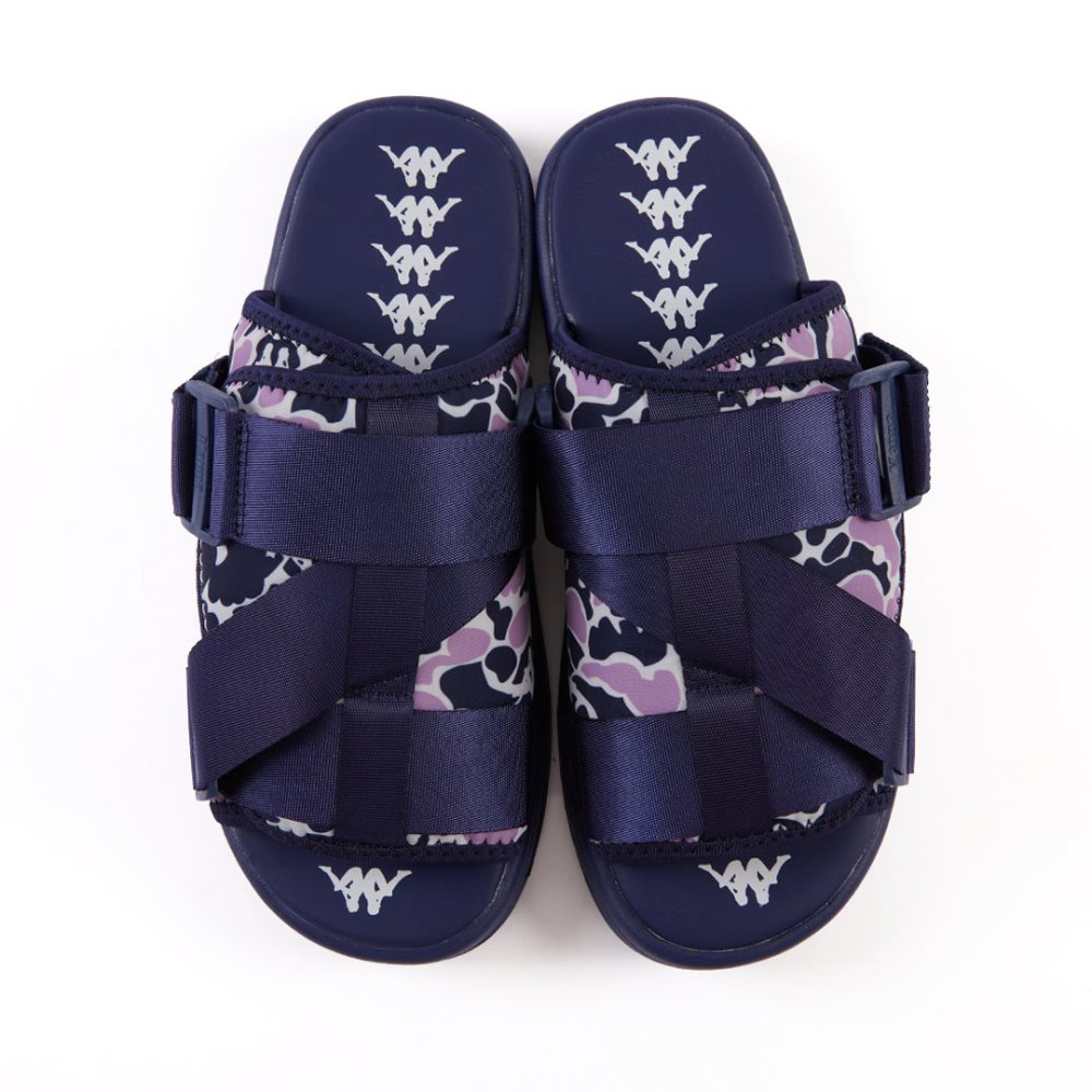 Kappa Authentic Taisy 1 Sandals Navy Lavender | 18074-TRHM