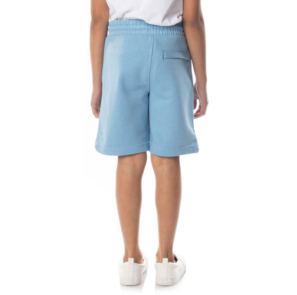 Kappa Authentic Uppsala Shorts Light Blue Brown | 64127-AJYV