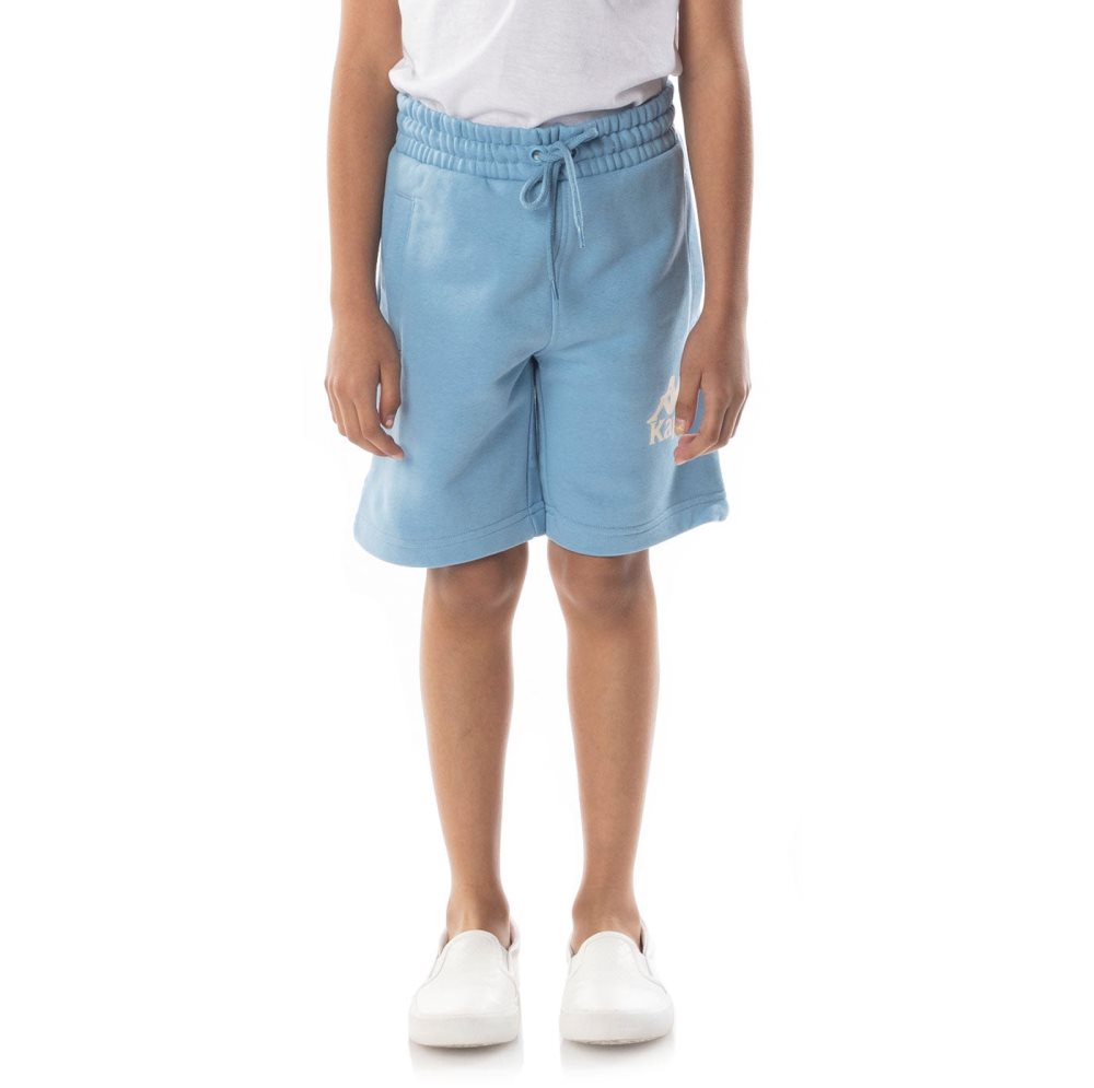 Kappa Authentic Uppsala Shorts Light Blue Brown | 64127-AJYV