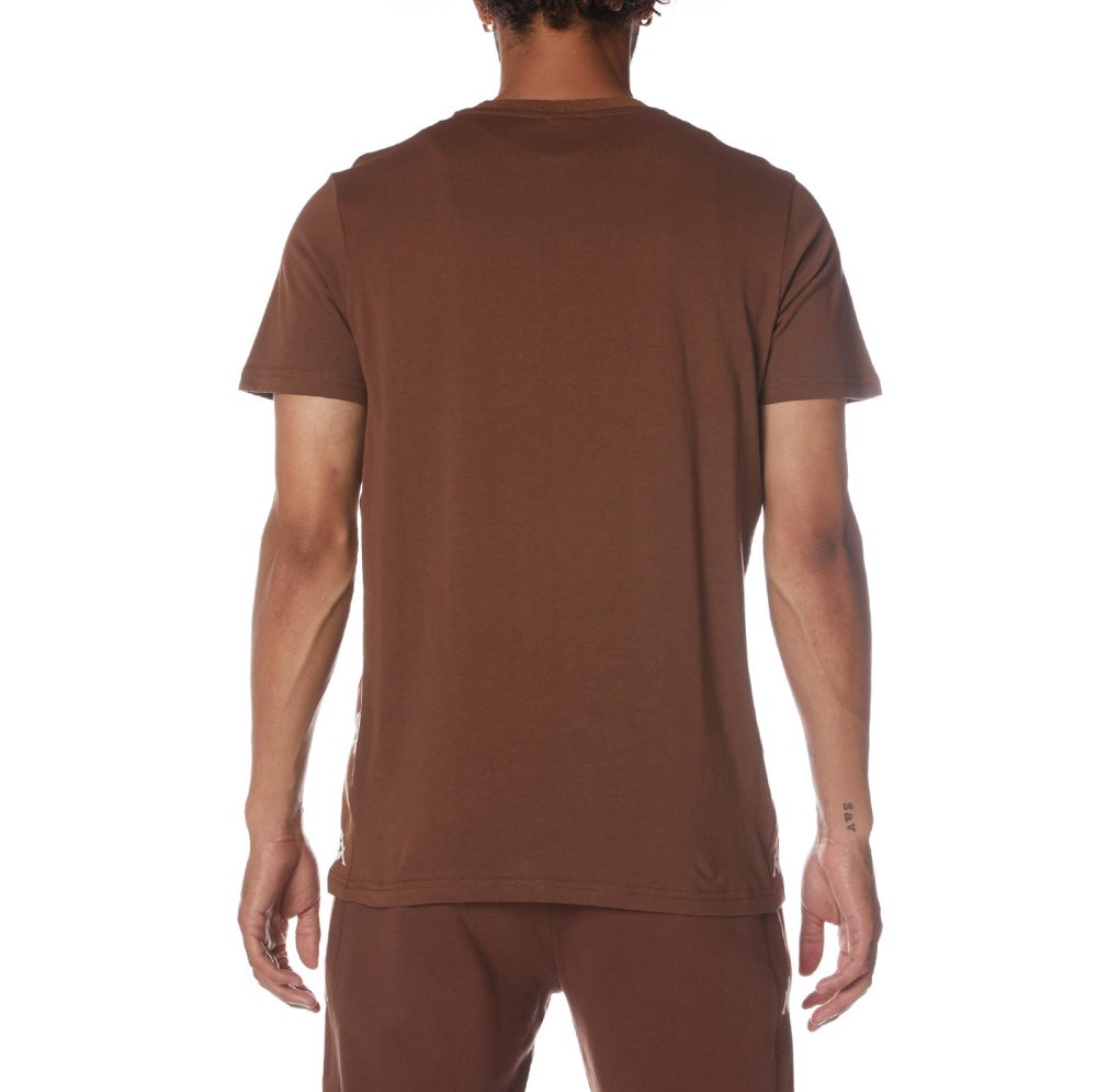 Kappa Authentic Vornit T Shirts Brown | 89345-IAOH