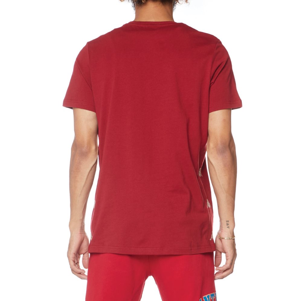 Kappa Authentic Vornit T Shirts Burgundy | 90183-QWTH