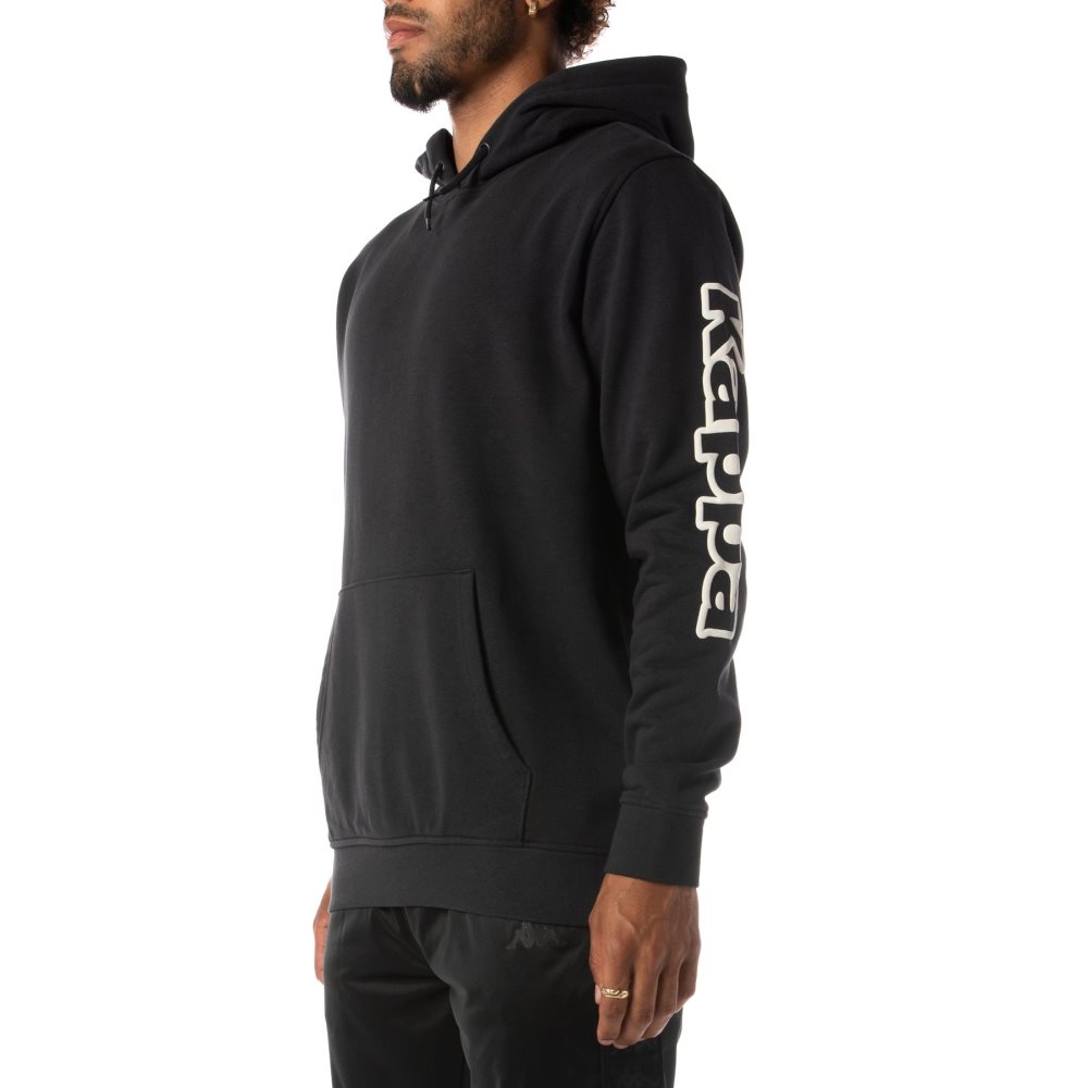 Kappa Logo Avo Hoodie Black | 06857-ABMP