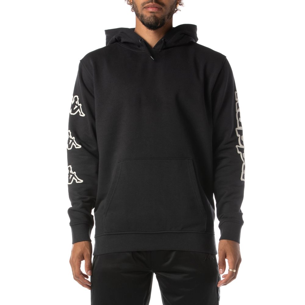 Kappa Logo Avo Hoodie Black | 06857-ABMP