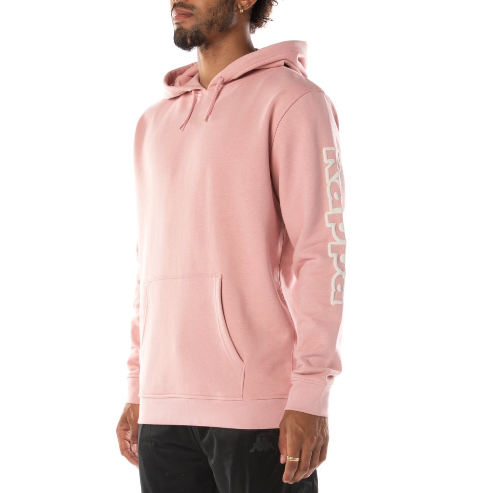 Kappa Logo Avo Hoodie Light Pink | 45320-XCHN