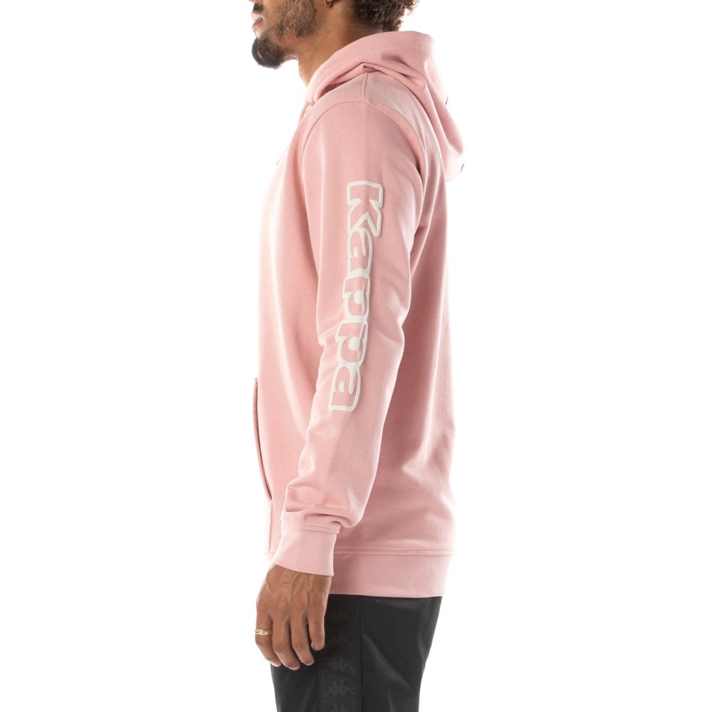 Kappa Logo Avo Hoodie Light Pink | 45320-XCHN