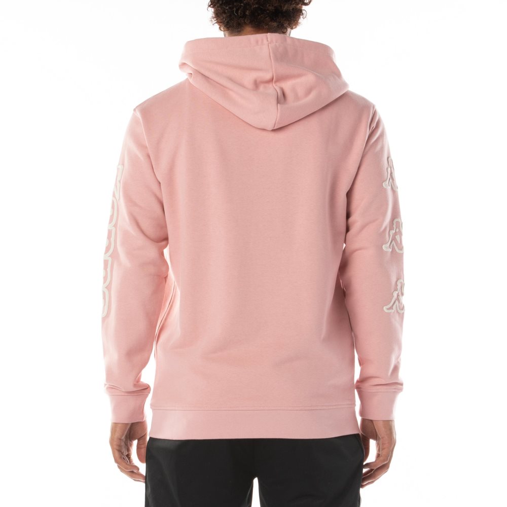 Kappa Logo Avo Hoodie Light Pink | 45320-XCHN