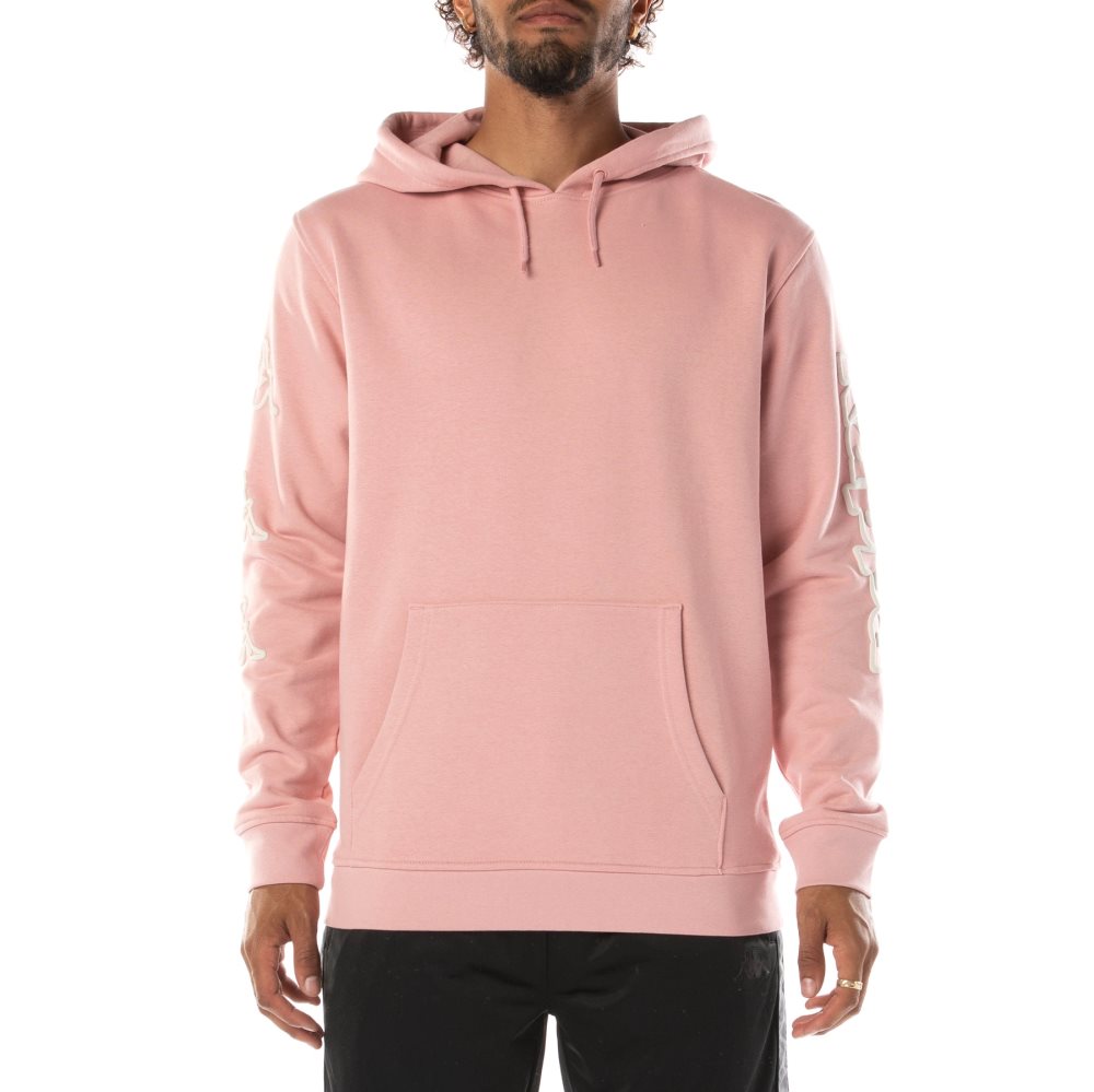 Kappa Logo Avo Hoodie Light Pink | 45320-XCHN