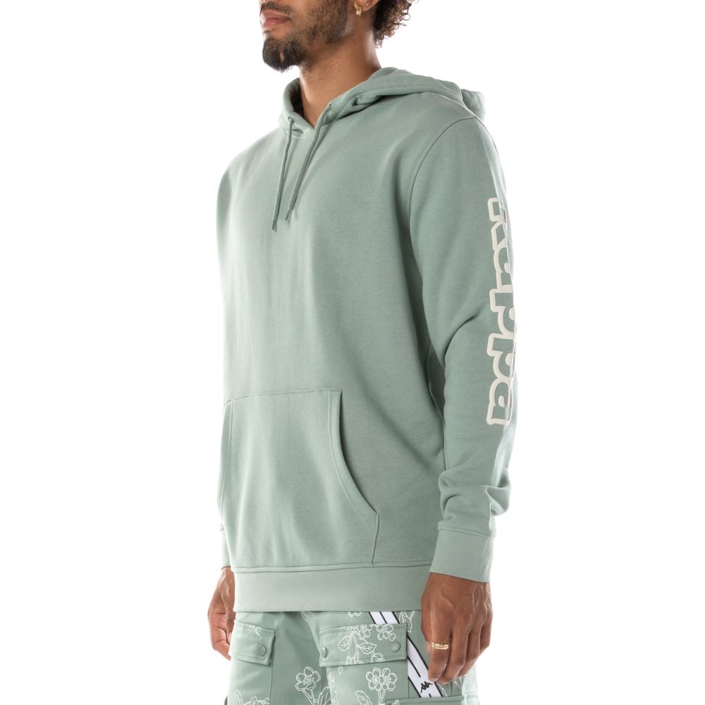 Kappa Logo Avo Hoodie Olive | 64902-JLIT