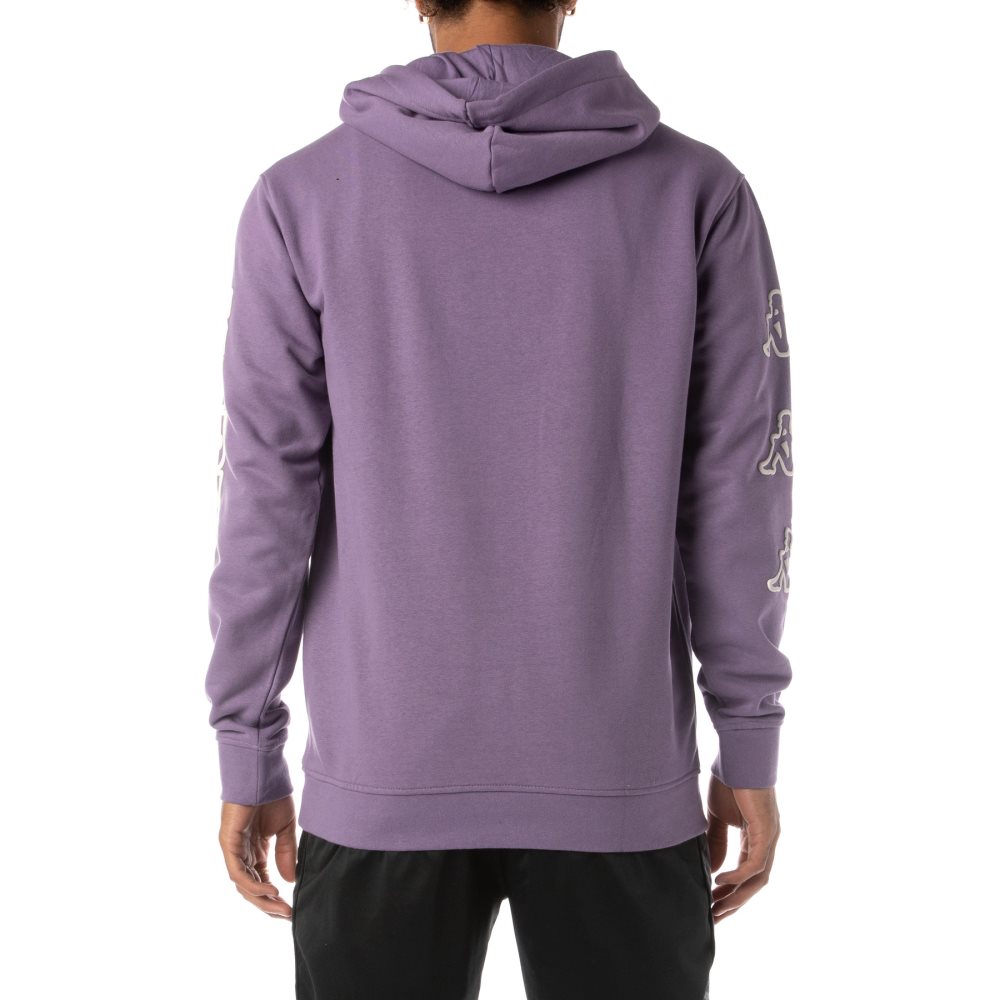 Kappa Logo Avo Hoodie Purple | 06391-XNVW