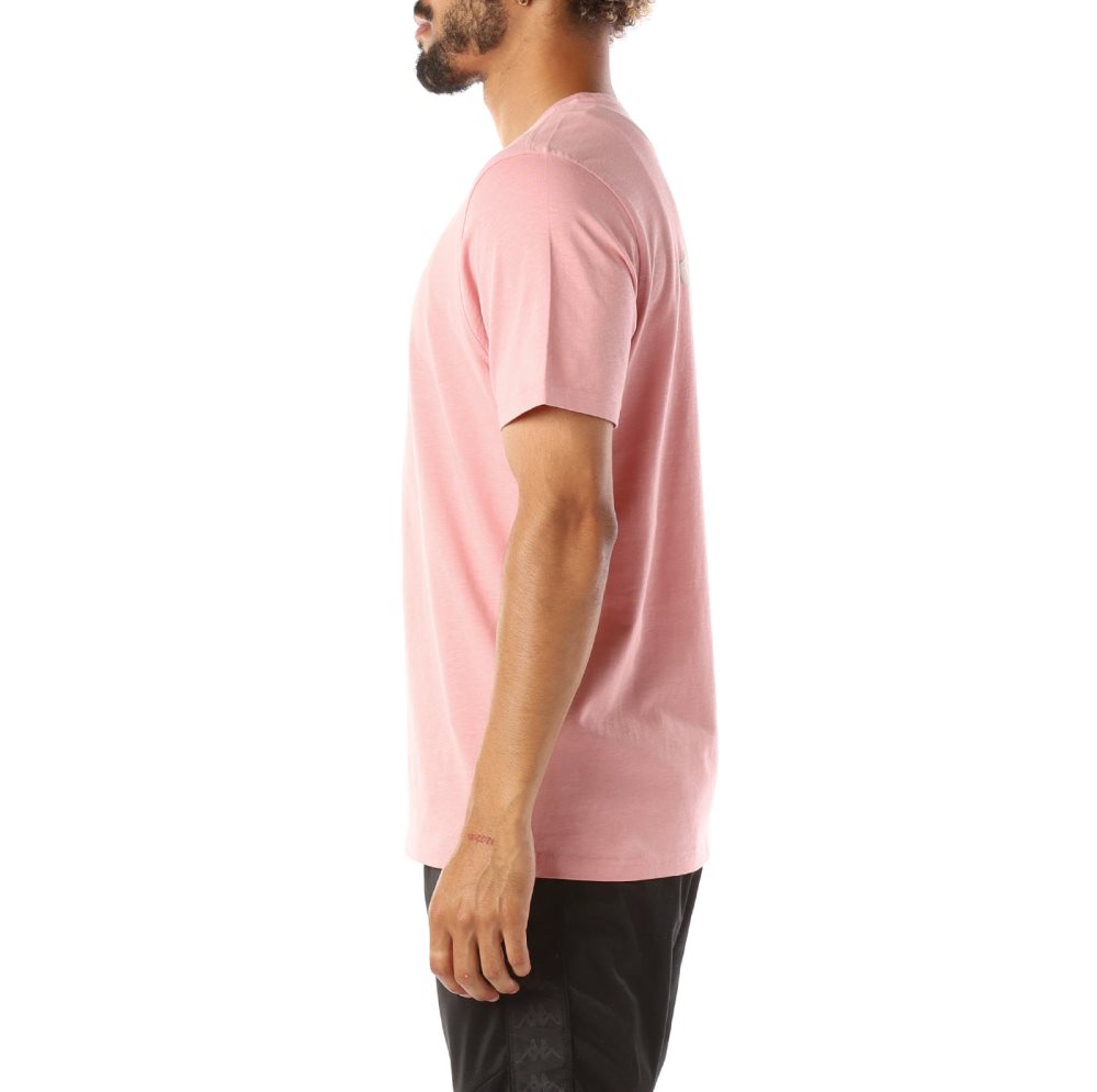 Kappa Logo Cabal T Shirts Light Pink | 39847-TMYX