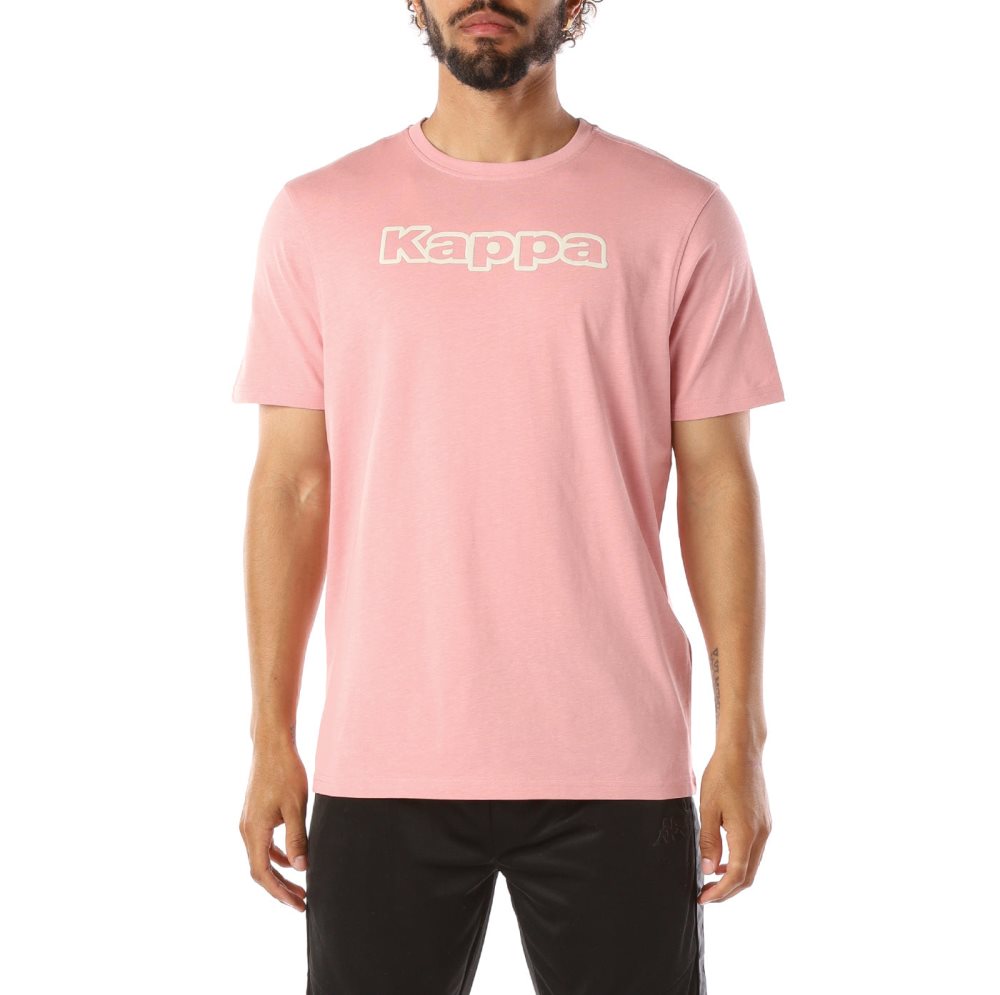 Kappa Logo Cabal T Shirts Light Pink | 87356-GNSM