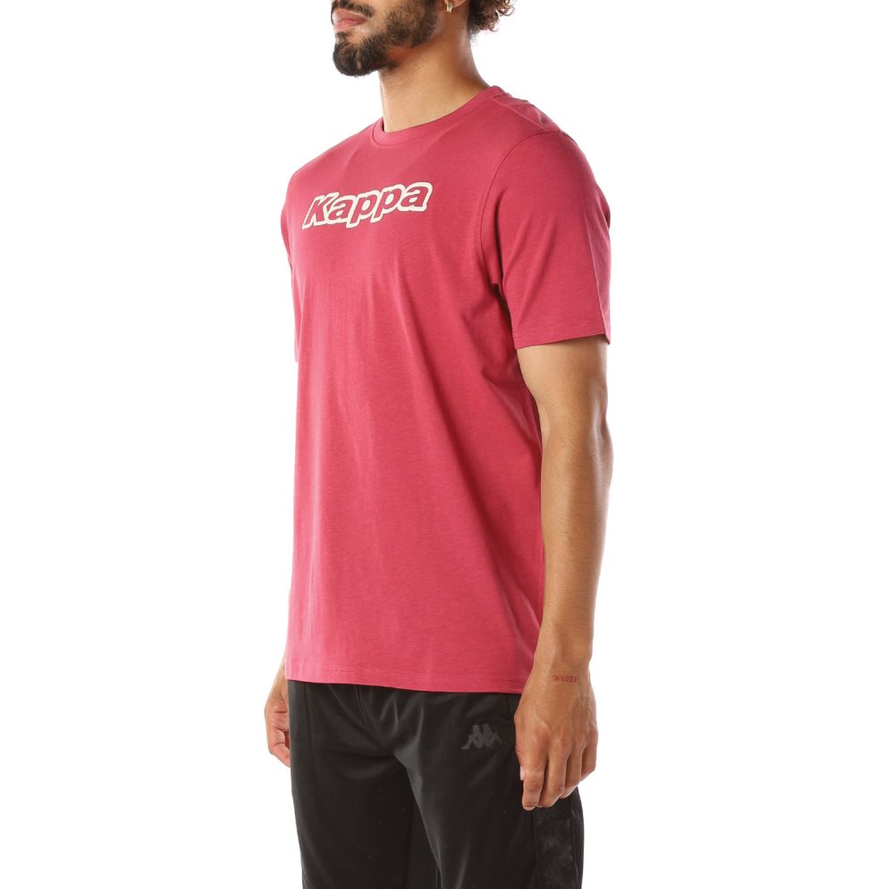 Kappa Logo Cabal T Shirts Red | 18205-REVZ