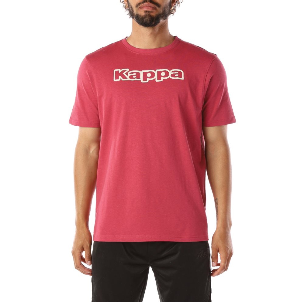 Kappa Logo Cabal T Shirts Red | 32687-WZYU