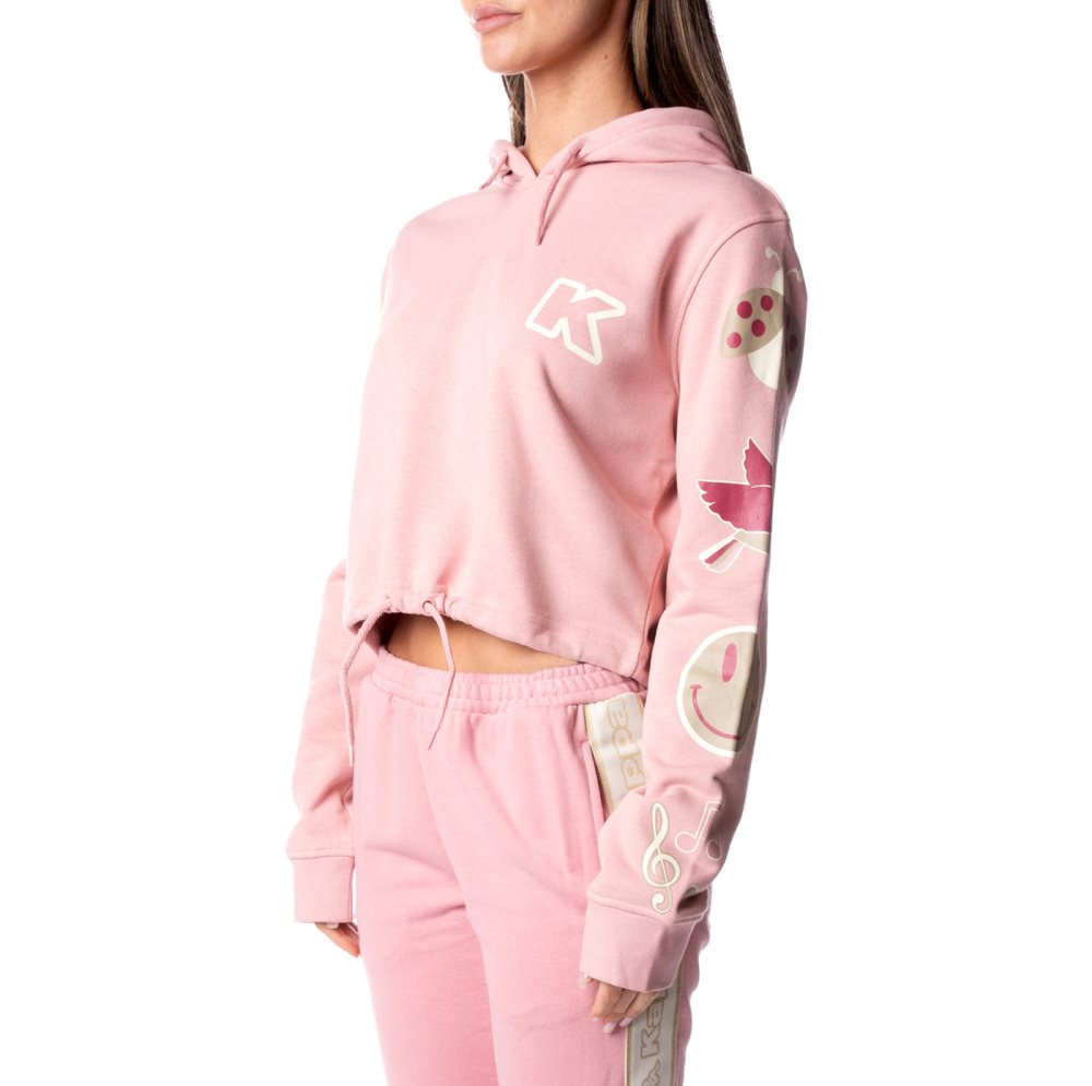 Kappa Logo Ceci Hoodie Pink | 91043-PYTM