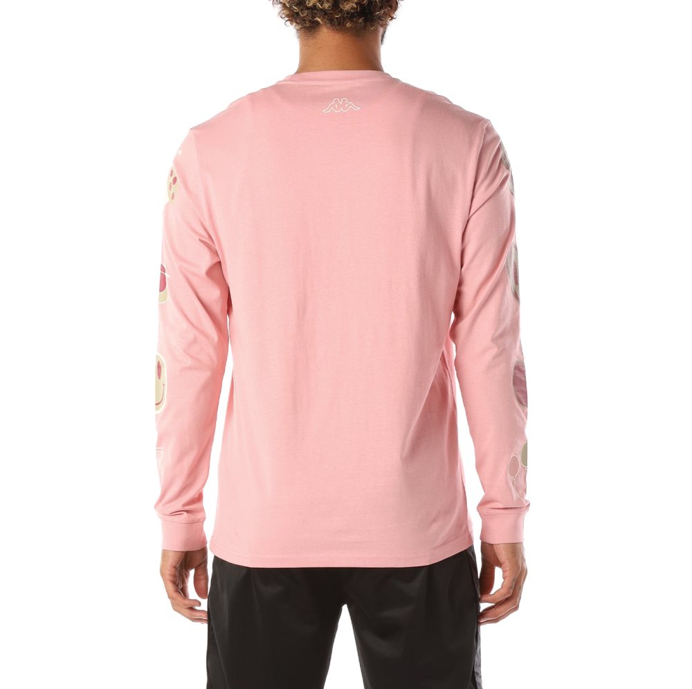 Kappa Logo Simbola T Shirts Light Pink | 32085-RVWE