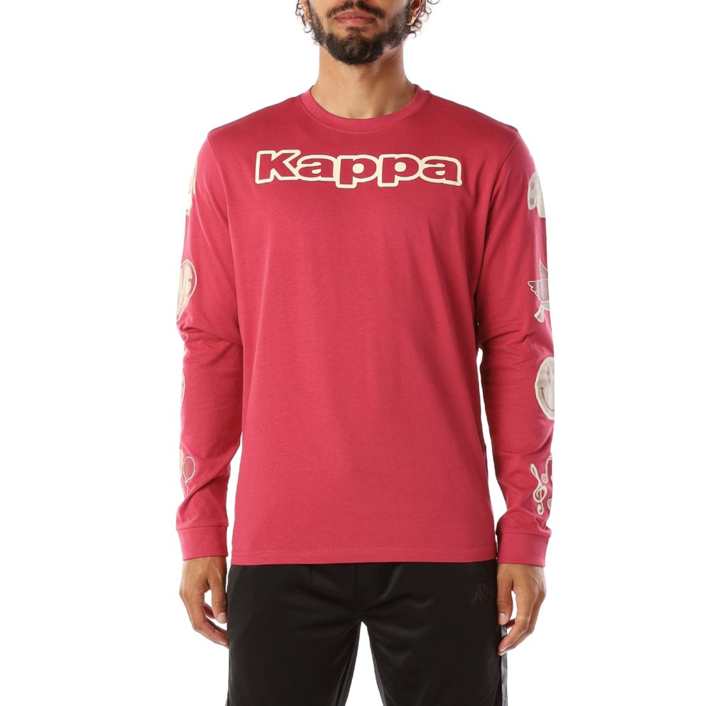 Kappa Logo Simbola T Shirts Red | 84932-XRLU