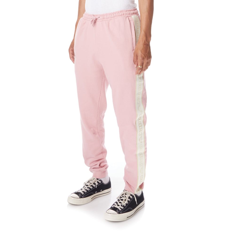 Kappa Logo Tape Anira 2 Sweatpants Light Pink | 05942-OVDF