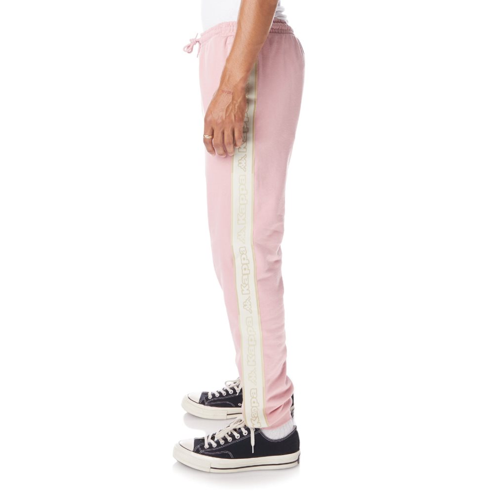 Kappa Logo Tape Anira 2 Sweatpants Light Pink | 05942-OVDF