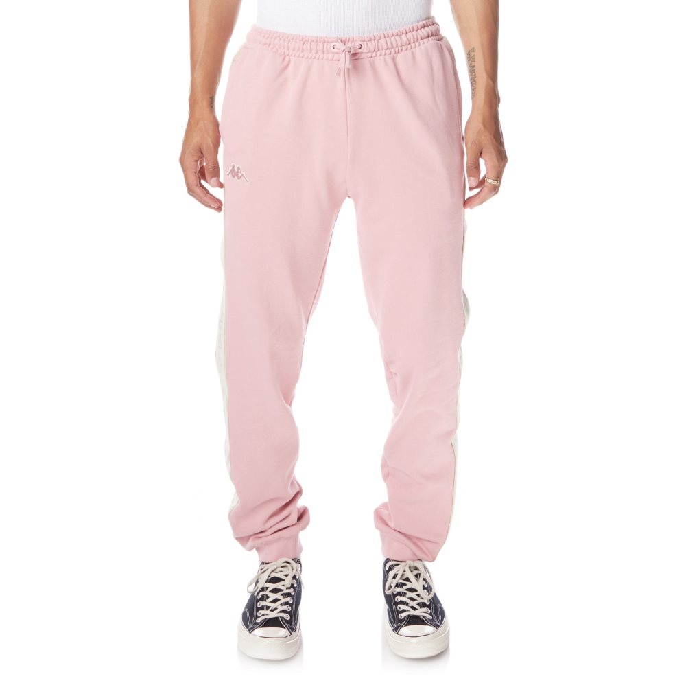 Kappa Logo Tape Anira 2 Sweatpants Light Pink | 05942-OVDF