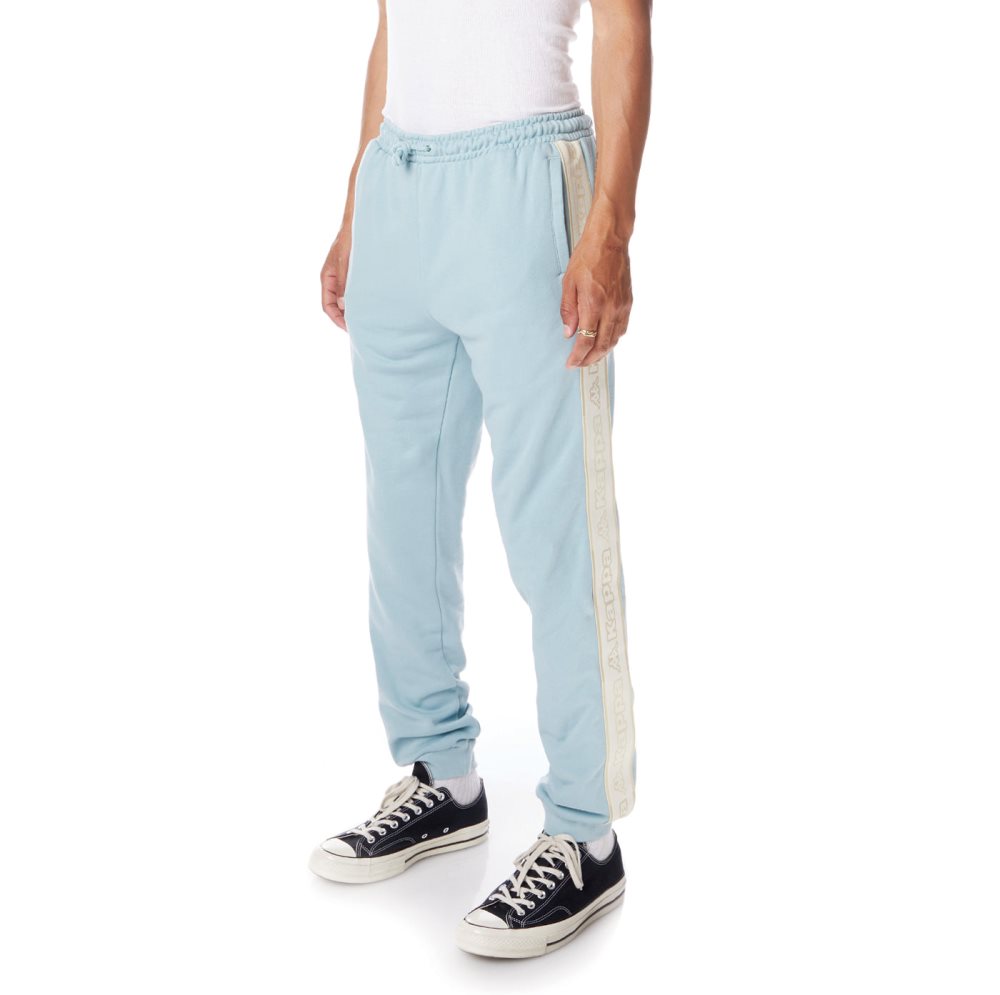 Kappa Logo Tape Anira 2 Sweatpants Light Blue | 45813-FXPQ