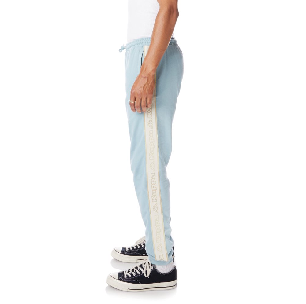 Kappa Logo Tape Anira 2 Sweatpants Light Blue | 45813-FXPQ