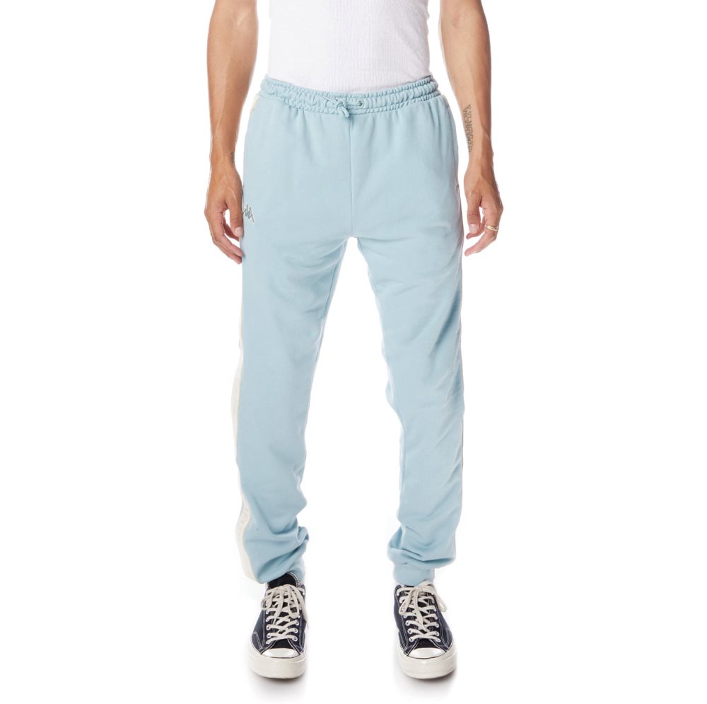 Kappa Logo Tape Anira 2 Sweatpants Light Blue | 45813-FXPQ