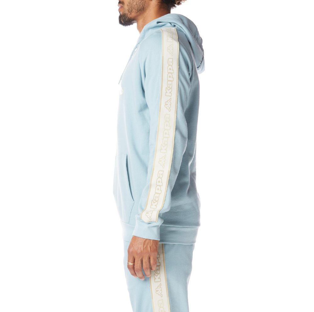 Kappa Logo Tape Apet 2 Hoodie Light Blue | 06829-WCYX