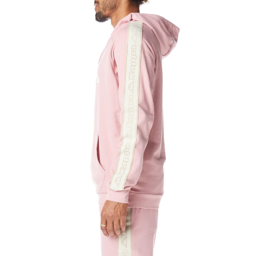 Kappa Logo Tape Apet 2 Hoodie Light Pink | 02671-NKEO