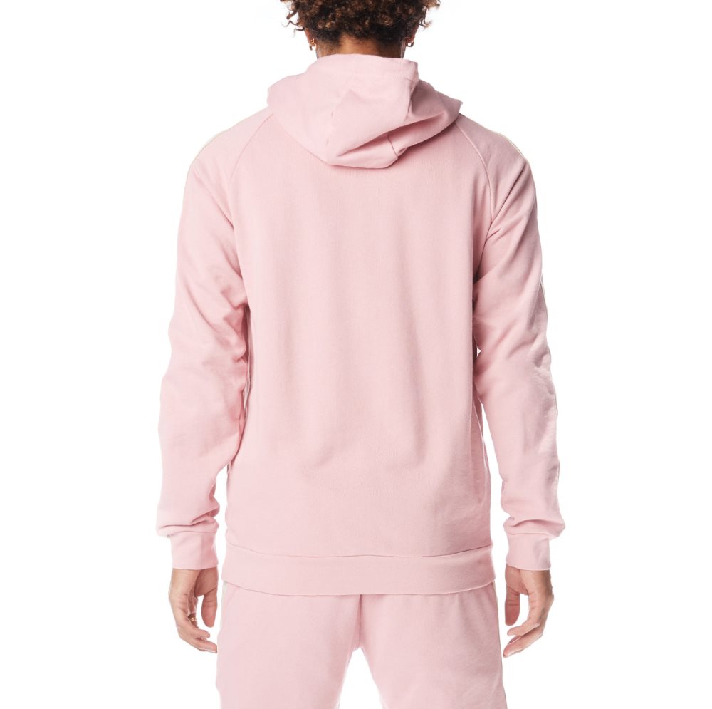 Kappa Logo Tape Apet 2 Hoodie Light Pink | 02671-NKEO