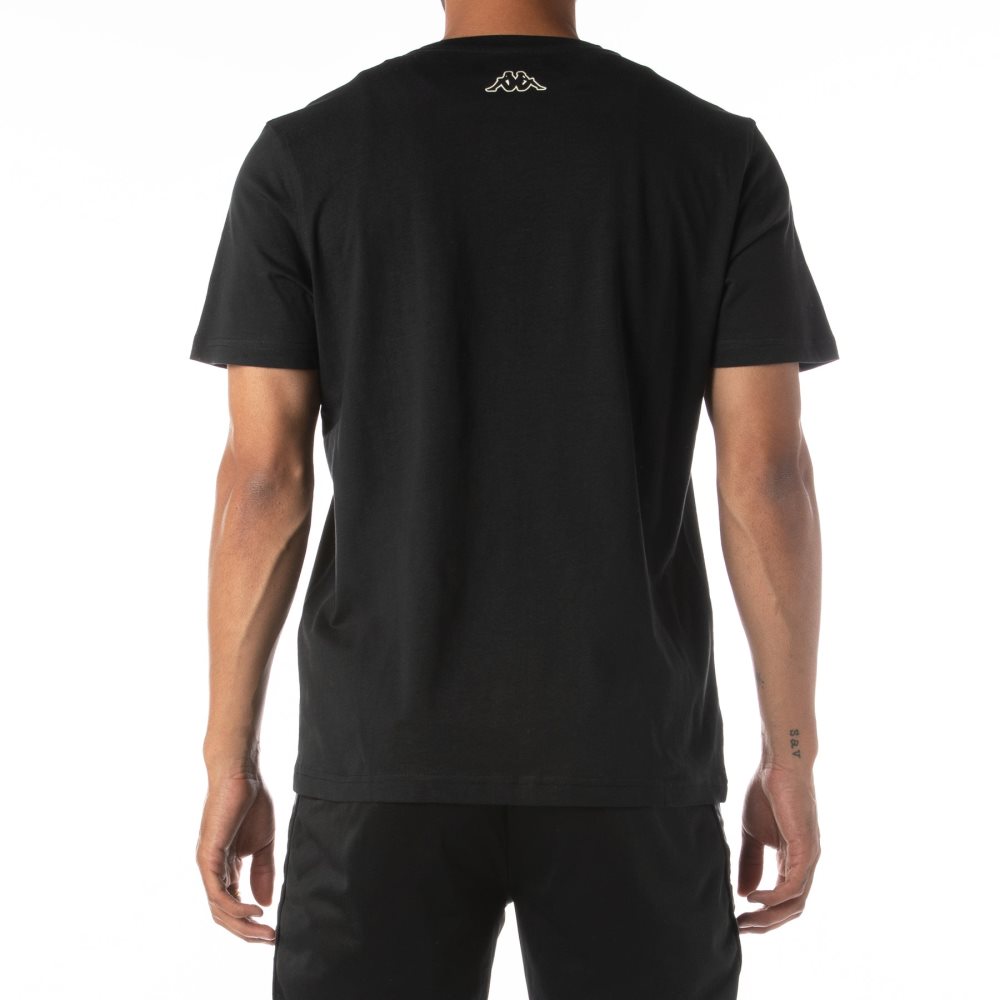 Kappa Logo Tutto T Shirts Black | 42387-HGCW