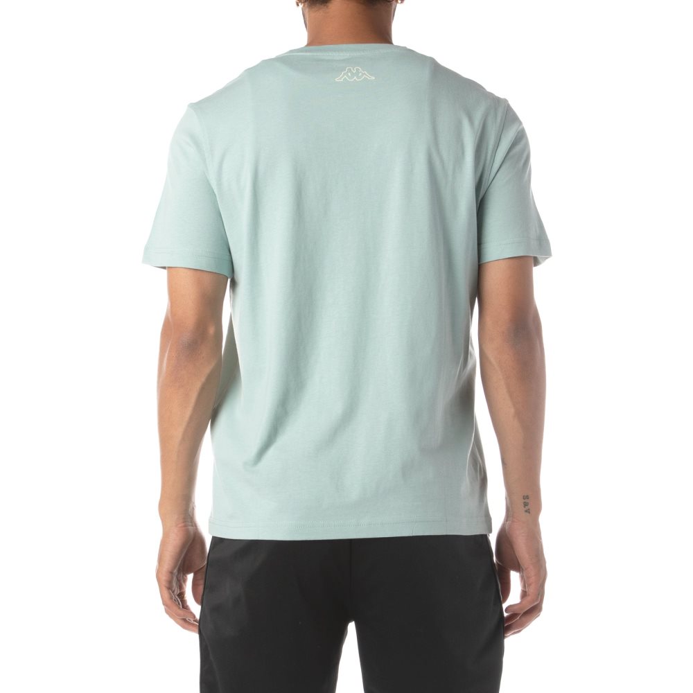 Kappa Logo Tutto T Shirts Light Blue | 59134-EFNB