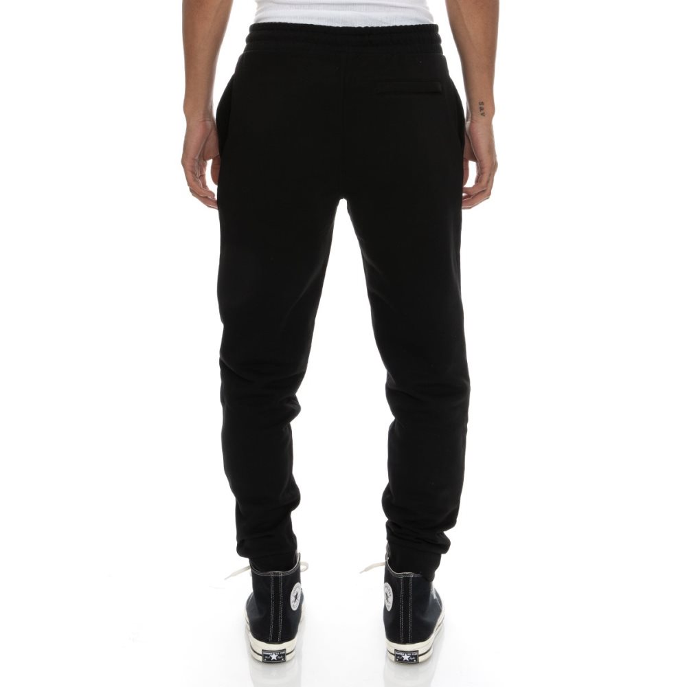 Kappa Logo Zanok Sweatpants Black | 79854-BNKY