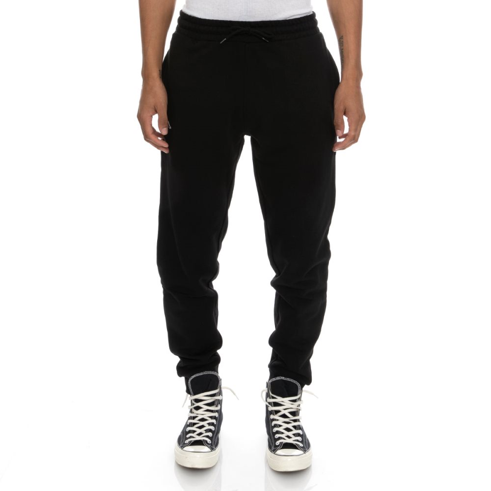 Kappa Logo Zanok Sweatpants Black | 79854-BNKY